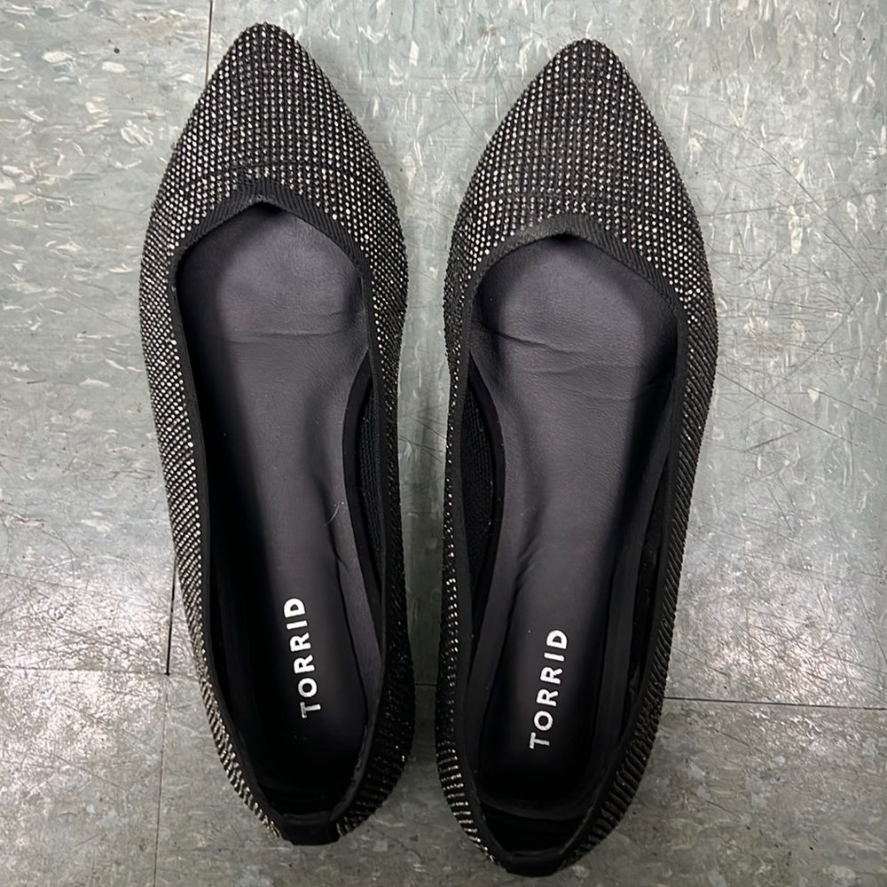 Check out these Embellished Knit Flat (WW). Worn once!